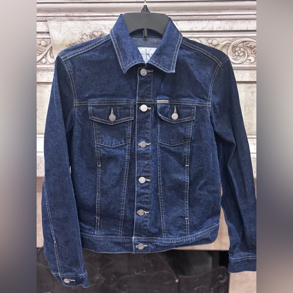 Women’s Denim Jacket Size Medium Calvin Klein - Picture 1 of 9